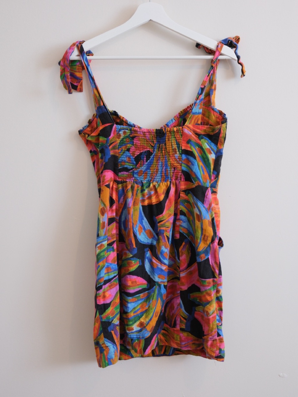 FARM Rio Rainbow Bananas Linen Blend Sundress - Picture 9 of 13